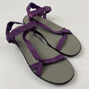 TEVA Zirra Sandals Youth Girl’s 4 Pink Purple Strappy Sport Minimalist Light